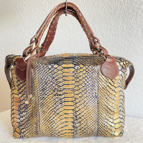Pauric Sweeney gold Python Bag - Picture 8 of 14